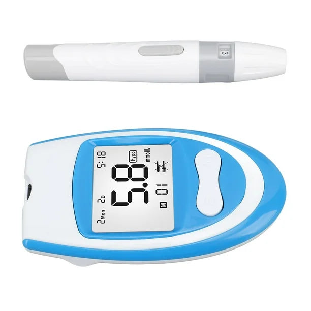 MONITOR DE GLUCOSA EN SANGRE KIT DE PRUEBA DE AZÚCAR EN SANGRE EN PANTALLA GRANDE PARA EL HOGAR