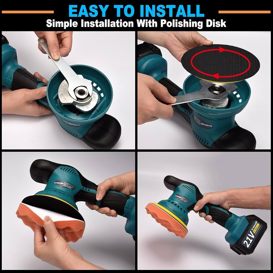 PULIDORA / PULISHING PARA CARROS AM-404 DE 2 BATERIAS 48V