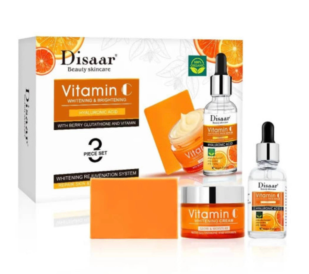 SET DE VITAMINA C PARA BLANQUEAR EL CUIDADO DE LA PIEL