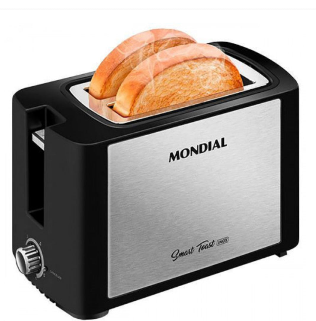 TOSTADORA ELECTRICA DE PAN MARCA MONDIAL 6 NIVELES 2 PANES INOXIDABLE