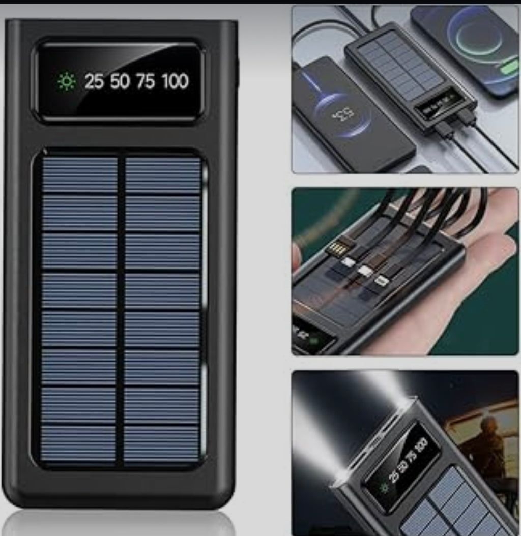 POWER BANK CON CARGA SOLAR 20.000MAH