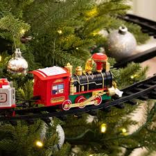 TREN NAVIDEÑO CON SANTA CON SONIDOS PARA DEBAJO DEL ARBOL NAVIDEÑO