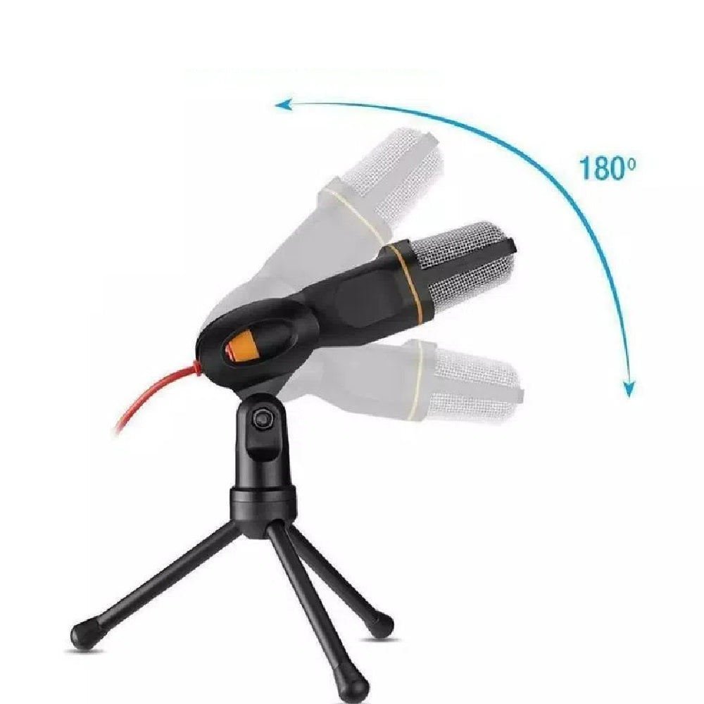 🎤 MICRÓFONO CON CONDENSADOR + MINI TRÍPODE PARA PC🎧
