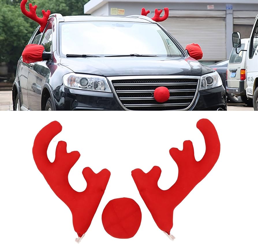 SET DE RENO - DECORACION NAVIDEÑO PARA VEHICULOS