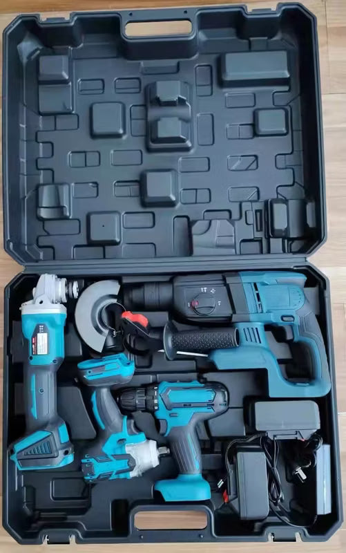 🔧 SET DE HERRAMIENTAS 5 PZ PORTÁTIL – POTENCIA Y VERSATILIDAD EN UN SOLO KIT