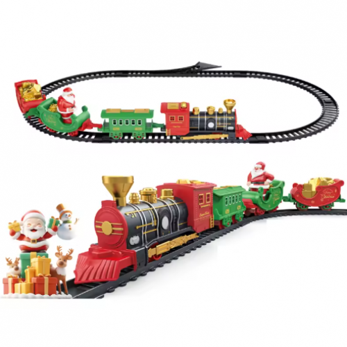 TREN NAVIDEÑO CON SANTA CON SONIDOS PARA DEBAJO DEL ARBOL NAVIDEÑO